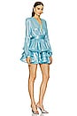 view 2 of 4 x REVOLVE Bedouin Metallic Mini Dress in Light Blue