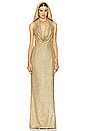 view 1 of 6 Iris Gown in Gold