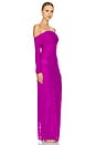 view 2 of 3 Monica Off The Shoulder Gown in Fuchsia