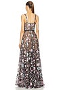 view 3 of 4 VESTIDO LARGO MIDNIGHT EMBROIDERED FLORAL MULTI in Pink Multi