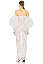 view 3 of 3 Colette Blanc Off The Shoulder Gown in White & Lace