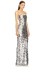 view 2 of 4 Farah Strapless Gown in Silver
