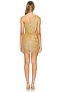 view 3 of 4 MINIVESTIDO WAYLA ONE SHOULDER in Gold