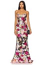 view 1 of 3 Jasmine Gown in Black Multi Floral
