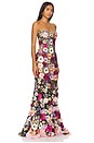 view 2 of 3 Jasmine Gown in Black Multi Floral