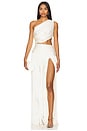 view 1 of 5 Jafari Sierra Sleeveless Gown in White