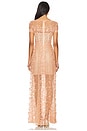 view 3 of 3 ROBE DE SOIRÉE MEGAN CAP SLEEVE in Beige