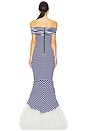 view 3 of 4 Malory Striped Gown in Navy & White