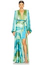 view 1 of 5 CARMEN COASTAL ガウン in Blue Multi