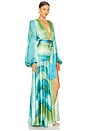 view 2 of 5 CARMEN COASTAL ガウン in Blue Multi