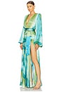 view 3 of 5 CARMEN COASTAL ガウン in Blue Multi