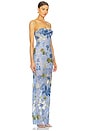 view 2 of 4 Dahlia Maxi Dress in Baby Blue Multi