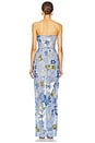 view 3 of 4 Dahlia Maxi Dress in Baby Blue Multi