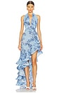view 1 of 4 Bronte Poppy Maxi Dress in Blue Multi