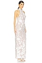 view 2 of 4 Jasmine Halterneck Maxi Dress in White Floral