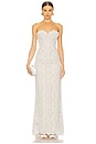 view 2 of 5 Kiera Gown in White