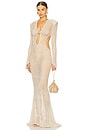 view 1 of 5 VESTIDO DE GANCHILLO TALIA DESERT in Beige