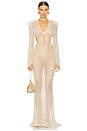 view 2 of 5 VESTIDO DE GANCHILLO TALIA DESERT in Beige