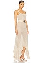 view 2 of 3 Herrera Desert Crochet Gown in Beige