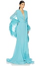 view 2 of 4 Geisha V Neck Gown in Teal