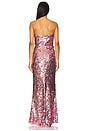 view 3 of 4 Farah Sequin Strapless Gown in Blush