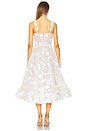 view 3 of 4 Mademoiselle Embroidered Floral Sequin Midi Dress in White