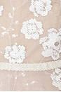 view 4 of 4 Mademoiselle Embroidered Floral Sequin Midi Dress in White