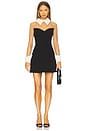 view 1 of 3 Wednesday Mesh Mini Dress in Black & White