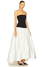 view 2 of 3 Arlo Strapless Dress in Black & White
