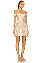 view 2 of 3 Jasmine Maraya Off The Shoulder Mini Dress in Gold