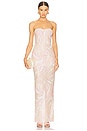 view 1 of 4 Dahlia Strapless Maxi Dress in Blush Multi