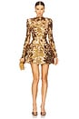 view 1 of 4 Aurelia Mini Dress in Gold Multi