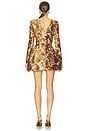 view 3 of 4 Aurelia Mini Dress in Gold Multi