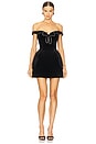 view 1 of 4 Anita Off The Shoulder Mini Dress in Black