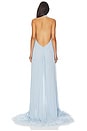 view 4 of 4 VESTIDO FRENTE ÚNICA MADELINE in Powder Blue