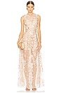 view 1 of 4 Arielle Floral Gown in Blush