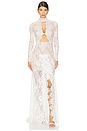 view 1 of 3 Eleanor Lace Gown in White