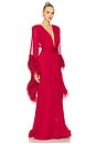 view 2 of 3 VESTIDO COM DECOTE EM V GEISHA in Red
