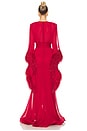 view 3 of 3 VESTIDO COM DECOTE EM V GEISHA in Red