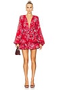 view 1 of 3 Bedouin Mini Dress in Red Multi