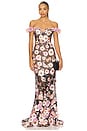 view 1 of 4 Jasmine Gown in Black Multi
