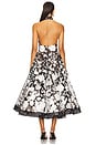 view 3 of 4 Greta Bouquet Midi Dress in Black & White