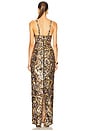 view 3 of 4 Allegra Sequin Gown in Gold Multi