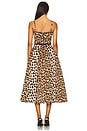 view 3 of 4 Inara Leopard Midi Dress in Black & Brown