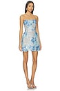 view 2 of 4 Jasmine Maraya Strapless Mini Dress in Powder Blue Multi