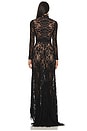 view 3 of 3 ELEANOR レースガウン in Black