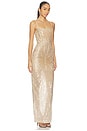 view 2 of 4 Dahlia Maxi Dress With Straps in Gold