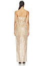 view 3 of 4 Dahlia Maxi Dress With Straps in Gold