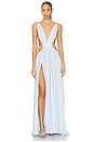 view 1 of 4 Brielle Diamond Gown in Powder Blue
