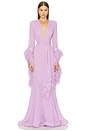 view 1 of 3 Geisha V-neck Maxi Dress in Lilac